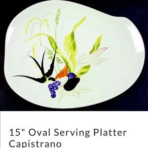 Red Wing 15" Oval Serving Platter Capistrano